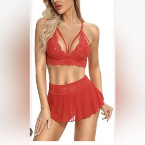 genhoo 3 Pieces sexy lingerie Size L